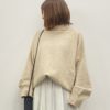SAISON DE PAPILLON ビックシルエットタートルネックニットプルオーバー