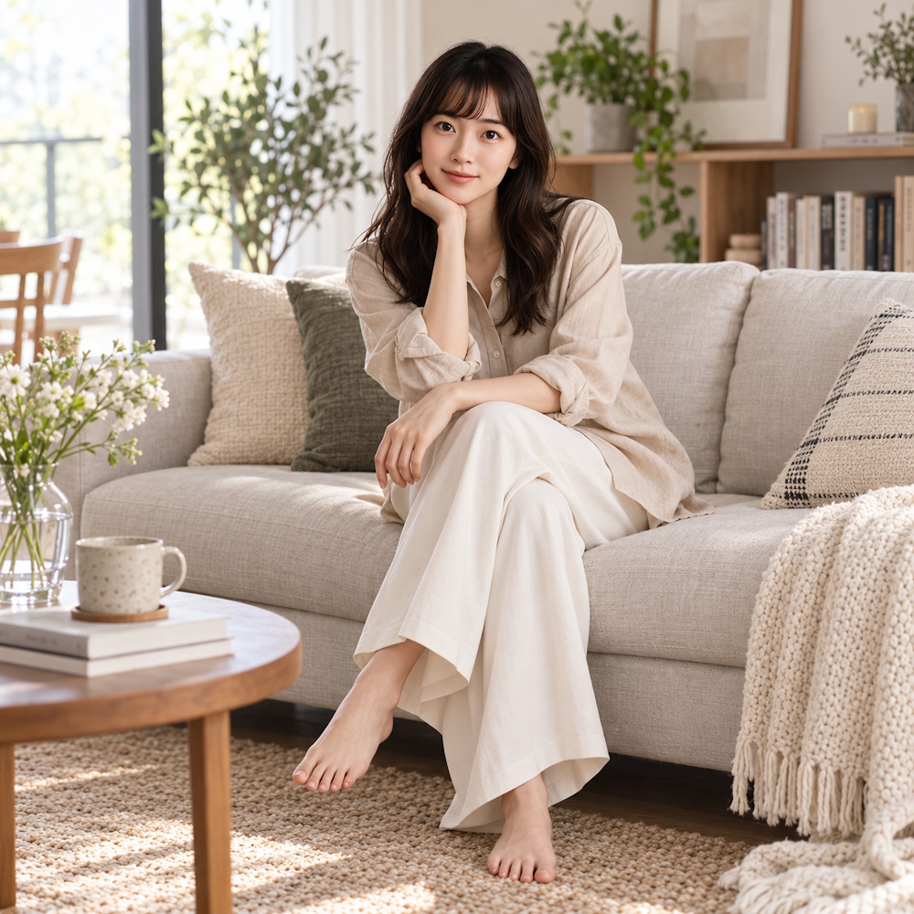 おしゃれ・楽ちん・きれい見え「30代40代女性のおうちコーデ」おすすめ4スタイル