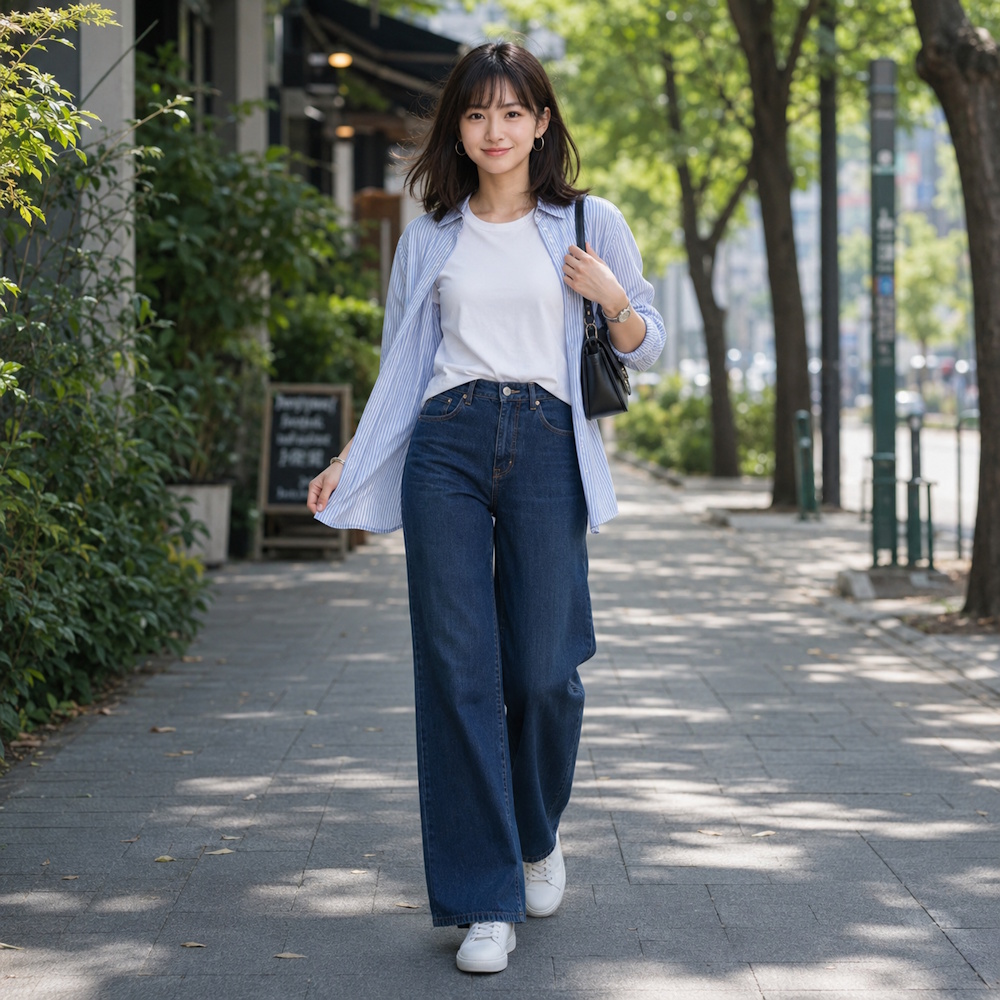 40代女性に似合う白Tシャツコーデ14選！脱ワンパターンで春夏も素敵に見せる着こなし