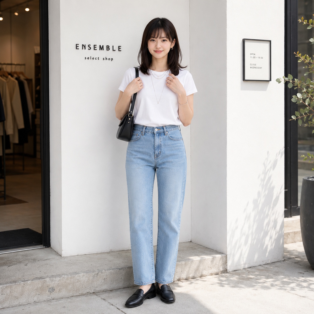 40代女性に似合う白Tシャツコーデ14選！脱ワンパターンで春夏も素敵に見せる着こなし