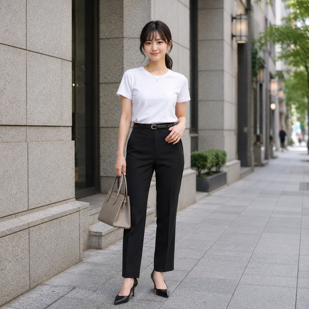 40代女性に似合う白Tシャツコーデ14選！脱ワンパターンで春夏も素敵に見せる着こなし
