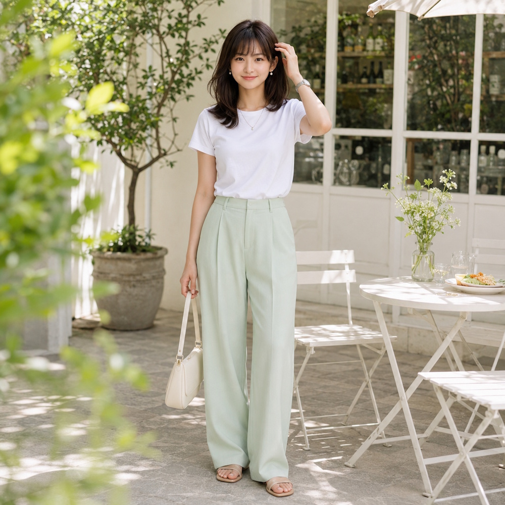 40代女性に似合う白Tシャツコーデ14選！脱ワンパターンで春夏も素敵に見せる着こなし