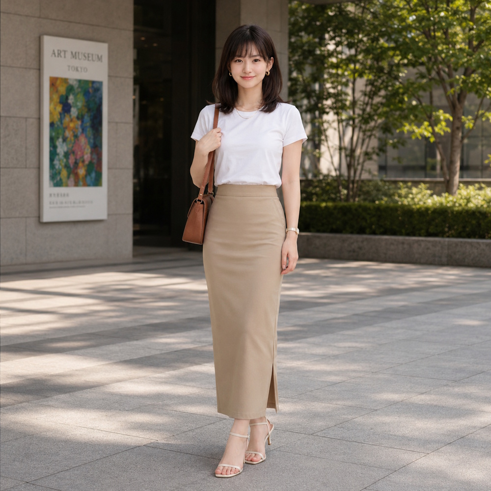 40代女性に似合う白Tシャツコーデ14選！脱ワンパターンで春夏も素敵に見せる着こなし