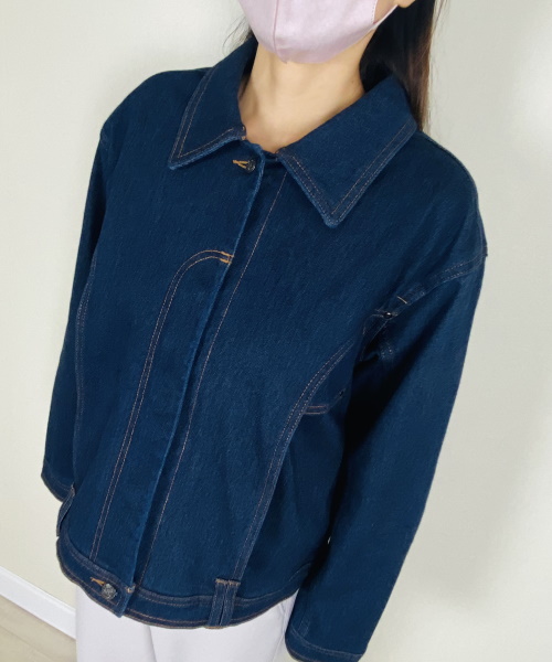 DoCLASSE　ニットdeデニム・デザインジャケット　14,190円（税込）