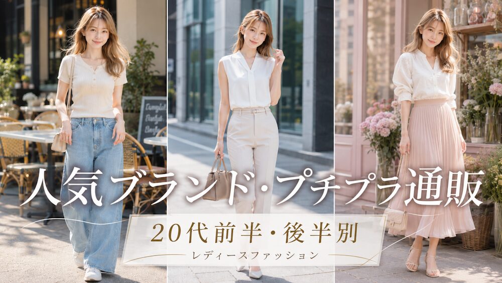 【20代前半・後半別】どこで買う？おすすめレディースファッション人気通販・ブランド