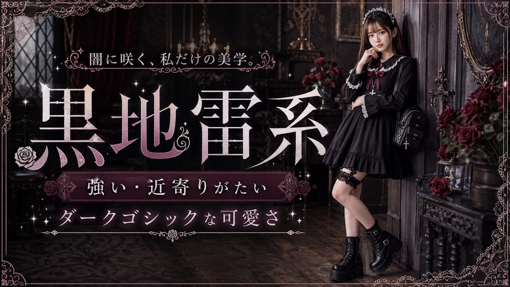 黒地雷系はどんなコーディネート？