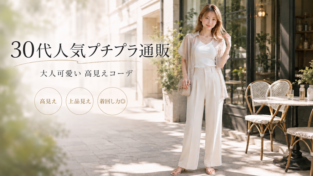 30代女性に人気の安くて大人可愛いプチプラファッション通販ランキング