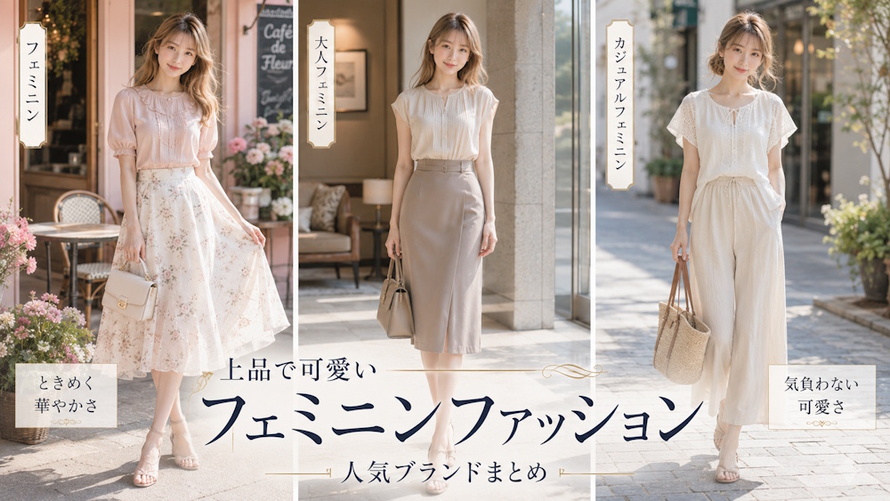 上品で可愛いフェミニンファッション人気ブランドまとめ！お嬢様系や大人向けも