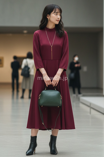 修正ポイント:デザインは控えめに、素材やシルエットで女性らしさを出す