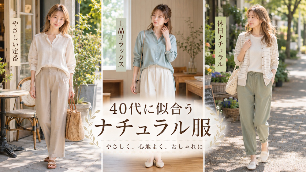 40代女性のナチュラル服はどこで買う？ リラックスカジュアルにも使えるおすすめブランドまとめ