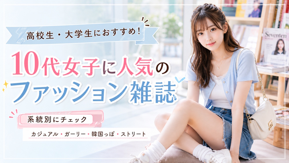 高校生・大学生におすすめのファッション雑誌まとめ！10代女子に人気の系統別ファッション誌