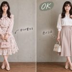 甘すぎると逆効果？大人フェミニンをおしゃれに見せる服の選び方