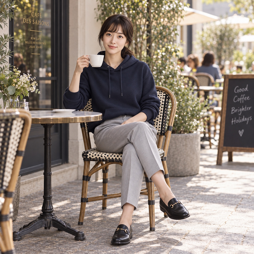 大人がパーカーを着ると「子供っぽい」と感じるのはなぜ?